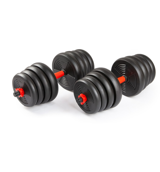 Набор гантелей со штангой и гирями 6 в 1 AMETIST 30 кг